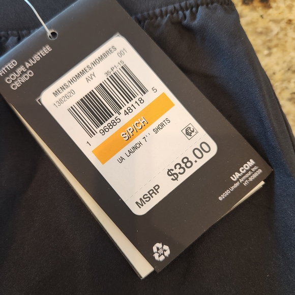 Under Armour Men's Dark Gray Athletic Shorts - Picture 3 of 3